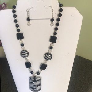 Adult necklace and earrings